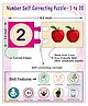 Wooden Numbers 1-20  Self Correcting Matching Puzzles for Kids