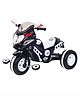 Dash Star Apache Delux Trike Tricycle With Parental For Kids - Black & White