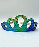 FOLLOW THE NEEDLE Faux Leather Glitter Mermaid Crown Hair Band - Green