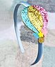 FOLLOW THE NEEDLE Confetti Glitter Embellished Hot Air Balloon Hair Band - Blue