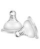 FANTASY INDIA Natural Wide Neck Nipple for All Kinds of Wide Mouth Feeding Bottles - Pack of 2
