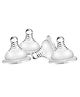 FANTASY INDIA Natural Wide Neck Nipple for All Kinds of Wide Mouth Feeding Bottles Steel Feeding Bottle Silicone Nipple for Baby Steel Feeding Bottle - Pack 0f 4