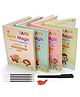 Fantasy India Magic Practice Copy Book for Kids 4Pcs Magic Book with Pens Calligraphy Books for Beginners Practice Magical Reusable Hand Writing Book - English