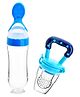 FANTASY INDIA Infant Squeezy Silicone Food Feeder and Fruit Pacifier- Blue