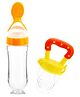 FANTASY INDIA Infant Squeezy Silicone Food Feeder and Fruit Pacifier-Yellow