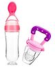 FANTASY INDIA Infant Squeezy Silicone Food Feeder and Fruit Pacifier-Pink