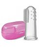 FANTASY INDIA Silicone Finger Tooth Brush with Carry Case- White & Pink