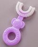 Fantasy India Soft Sillicone U-Shaped Head 360 Degree Toothbrush - Purple