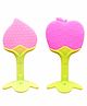 FANTASY INDIA Baby Silicone Teether Apple & Peech Pack of 2 - Multicolour