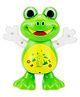 FANTASY INDIA Plastic Musical and Dancing Frog Toy with Lights and Music - Multicolour