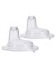 FANTASY INDIA Anti Colic Silicone Sippy Spout Teat Suitable for Wide Neck Bottles 2 Pieces - White
