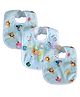 Fantasy India Baby Soft Feeding Bibs Apron Cute Multi Print with Tich Button Waterproof Newborn Baby Bib Set- Assorted