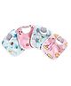 Fantasy India Baby Soft Feeding Bibs Apron Cute Multi Print with Tich Button Waterproof Pack of 4 (Assorted)