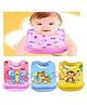 FANTASY INDIA Bib Apron for Feeding with Detachable Food Catcher Waterproof Pack of 3 (Assorted Colors & Prints)