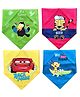 FANTASY INDIA Colorful Bandana Drool Bibs Pack of 4 - Multicolour