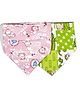 FANTASY INDIA Colorful Bandana Drool Bibs Pack of 2 (Colour and Prints May Vary)