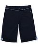 Gini and Jony Cotton Capri Length Bermuda Shorts Solid Color - Navy Blue