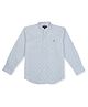 Gini & Jony Cotton Full Sleeves Embroidery Shirt - Light Blue
