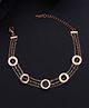 Yellow Chimes Rose Gold Stainless Steel Western Style Roman Number Bracelets - Golden
