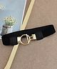 Yellow Chimes Waist Belt for Women Kamarband Black Retro Elastic Stretchy Metal Buckle Kamarband Waist Belt for Women and Girls