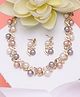 Yellow Chimes Jewellery Set for Women and Girls Fashion Pearl Necklace Set for Women Multicolor Pearl Set | Gold Plated Pearl Necklace Set | Birthday Gift for girls and women Anniversary Gift for Wife