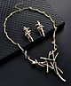 Yellow Chimes Jewellery Set for Women and Girls Fashion Dual Tone Jewellery Set for Women | Silver Gold Plated Choker Necklace Set | Birthday Gift for girls and women Anniversary Gift for Wife