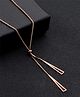 Yellow Chimes Chain Pendant for Women Rose Gold Plated Stainless Steel Shiny Chain Pendant Necklace for Girls and Women. (Design-2)