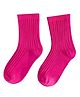 Zikku Full Length Socks Solid - Pink