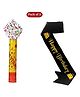 Expelite Sash and party Popper Combo - Yellow