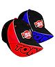 SS Acc0211 Professional Fancy Cap Black & Red - Circumference 57 cm