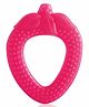 BeeBaby Strawberry Shape Soft Silicone Teether - Pink