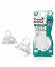 BeeBaby Replacement Anti-Colic Soft Silicone Sippy Spout Nipple with Storage Case - Pack of 2