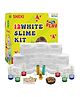SNEKI DIY Transparent Crystal Scented Slimy Slime Gel Jelly Set Kit Pack of 12 - Multicolour