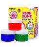 HOTKEI Bright Colorful Neon Slime each Slimy Slime Gel Jelly Toy Set for Boys Girls Kids Slime Pack of 3- Multicolour