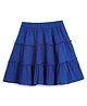 Chuppan Chupai Solid Tiered Skirt - Royal Blue