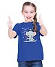 BRATMA Half Sleeves Cartoon Style Collection Alligator Printed Tee - Royal Blue