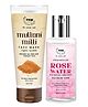 TNW- The Natural Wash Combo of 2 Multani Mitti Face Wash & Steam Distilled Pure Rose Water - 100 ml Each