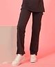 Zelena 247 Mom Dark Grey High Waisted Maternity Postpartum Trouser With Pockets - Dark Grey