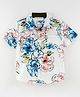 CrayonFlakes Half Sleeves Floral Theme Roses Printed Shirt - Off White