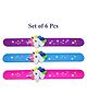 Asera 6 Pcs Silicone Unicorn Slap Bracelets Wristbands Unicorn Party Supplies Kids Party Favors Novelty Toy School Prize Gifts Children Goodie Bag Fillers