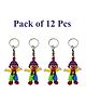 Asera Joker Boys Girls Design Keyrings Keychains for Kids Set of 12