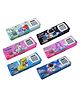 Asera Mix Design Pencil Box with Calculator & Dual Sharpener Pack of 6 - Multicolour
