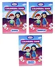 Witty Baby Jumbo A4 Size Colouring Books for Kids Pack of 3 - English