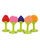 BeyBee Silicone BPA Free Natural Organic Nipple Teethers with Storage Box Pak of 3 - Multicolour