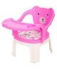 Baybee Feeding Chair with Cushioned Seat & High Backrest - Pink