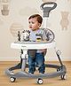 Baybee Moono Activity Walker for Baby with Parental Push Handle & 4 Seat Height Adjustable & Musical Toy Bar & FootMat - Grey