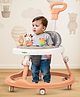 Baybee Moono Activity Walker for Baby with Parental Push Handle & 4 Seat Height Adjustable & Musical Toy Bar & FootMat - Pink