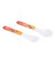 Tom And Jerry Spoon And Fork Set White Yellow - 14 cm 