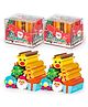 Fiddlerz 3D Erasers Christmas Erasers Snowman Santa Claus Party Favors Children Study Supplies Classroom Reward Xmas Gift  - 12 Pieces