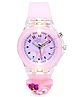 Kidsun Seven Light Radium Strap Fox Applique Detailed Analog Watch - Pink